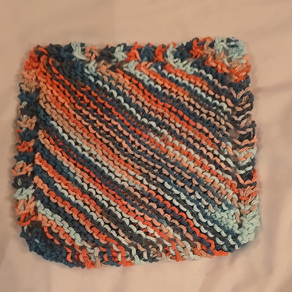 Multicolor Knitted Square
